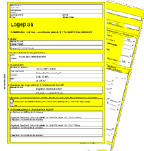 Schriftlicher Teil zum Lageplan zum Bauantrag